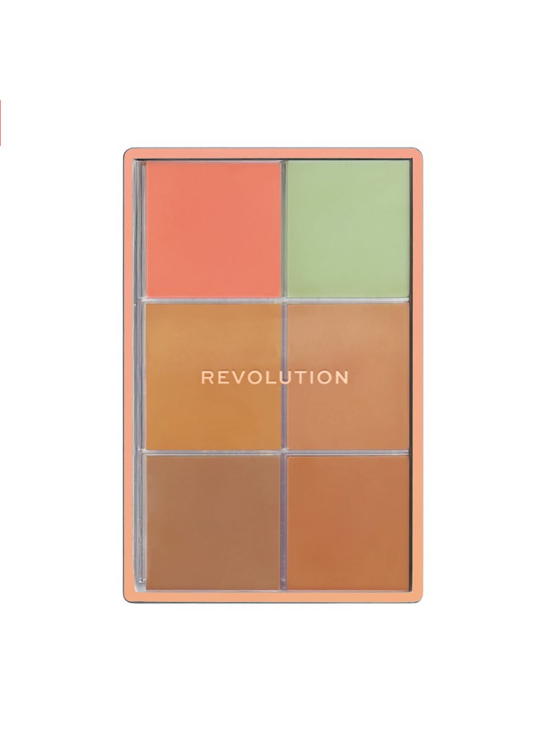 REVOLUTION Everything Base Face Icon Complexion Palette Medium - Image 5